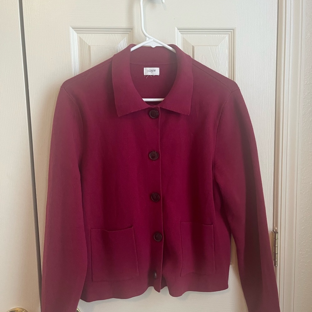 J. Crew Women's pink cardigan